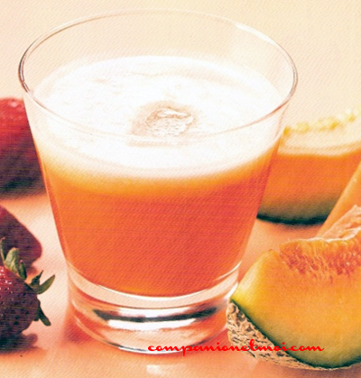 Cocktail fraise framboise melon