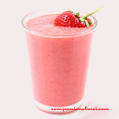 milk-shake à la fraise