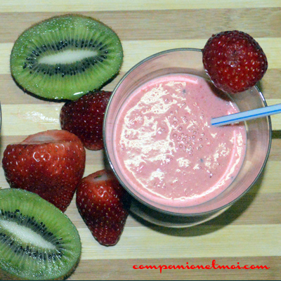 Smoothie fraise kiwi