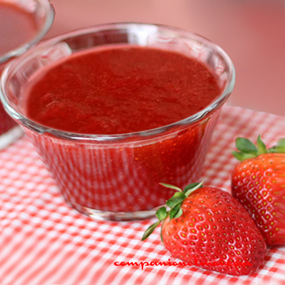 Gelée de fraises sans sucre