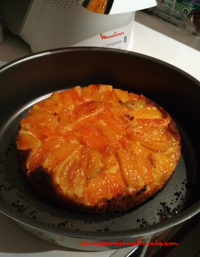 Gâteau aux abricots et à la polenta