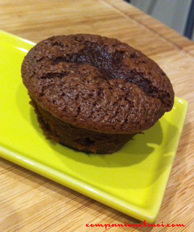 Muffins au chocolat à la farine d'orge mondé