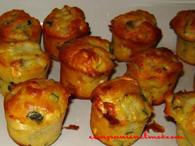 Muffins aux courgettes et feta