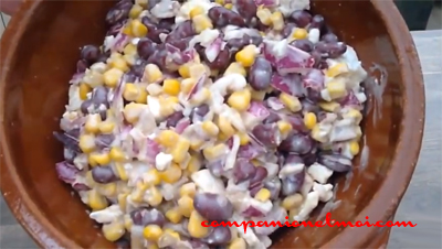 Salade de haricots rouges et maïs