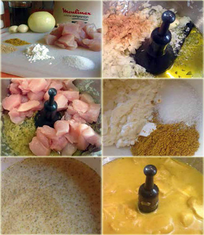 Préparation recette poulet au curry