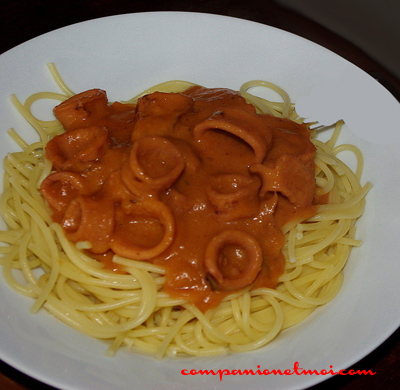 Spaghetti aux chipirons