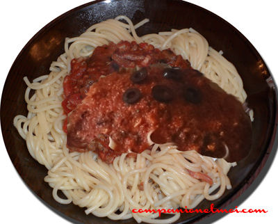 Spaghettis épicés