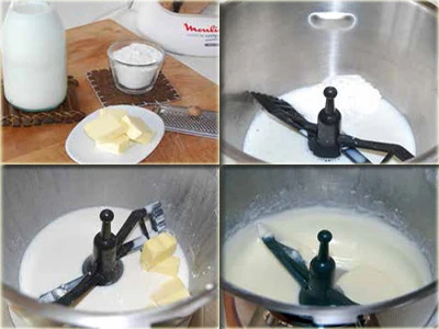 Préparation recette Béchamel