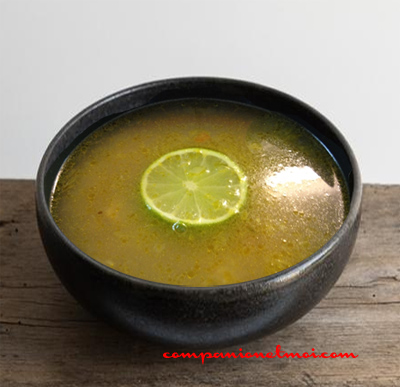 Soupe mexicaine au citron vert