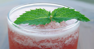 Cocktail pastèque menthe