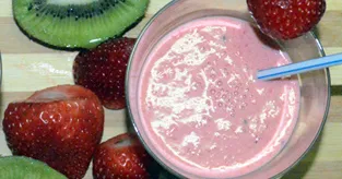 Smoothie fraise kiwi