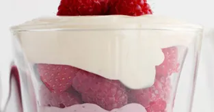 Frozen yogurt framboise