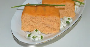 Mousse d'aiglefin sauce tzatziki