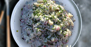 Salade danoise de pommes de terre