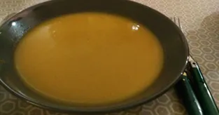 Soupe de pomme de terre poireau carotte et navet
