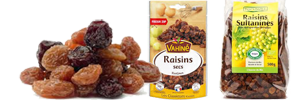 Raisins secs en cuisine